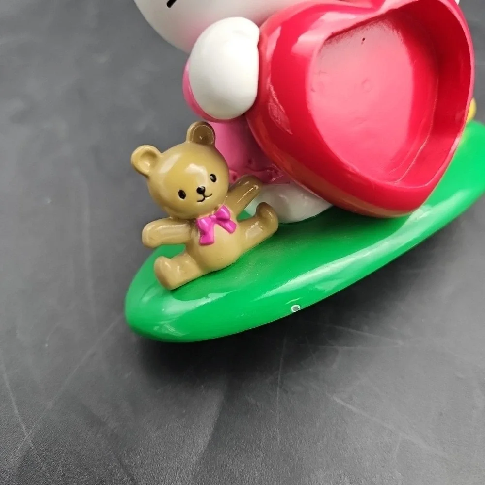 Vintage Rare Hello Kitty Heart Clock 2002 Sanrio Needs Work